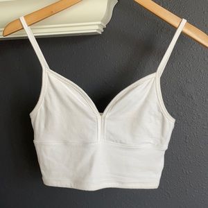 White strap top/crop top